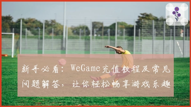 新手必看：WeGame充值教程及常见问题解答，让你轻松畅享游戏乐趣
